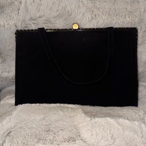 Vintage Elegant Black Clutch Bag